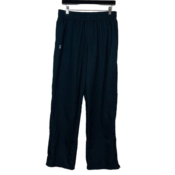 Under Armour Loose Fit Athletic Pant Light Rib Black Casual Sport - L - Picture 1 of 5